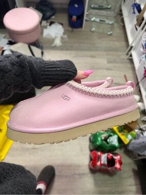 UGG Pink Slip-On Clog with Cream Sole